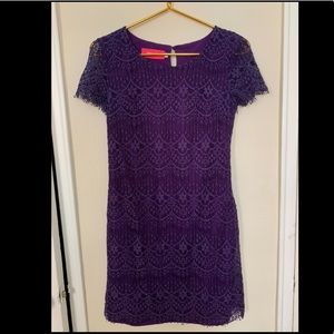 Pinkyotto lace purple dress EUC